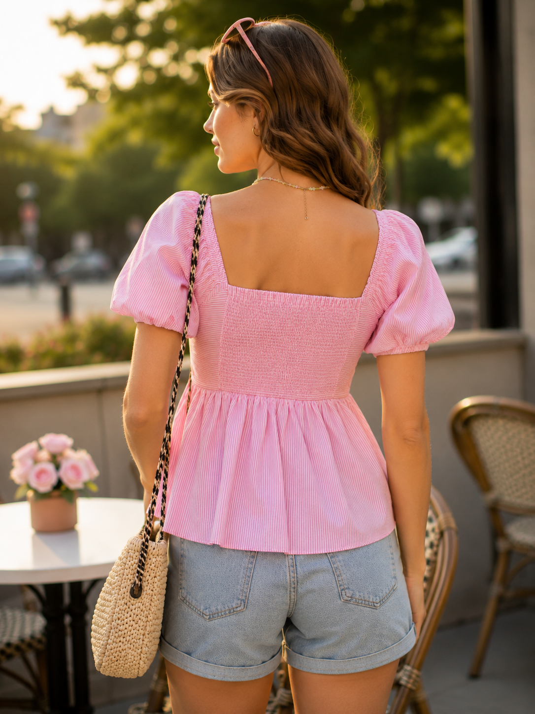 Puff Sleeve Crop Top