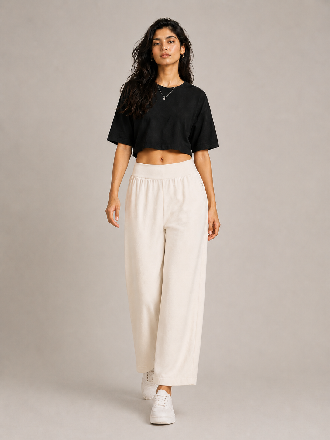 Off-White Wide Leg Pant