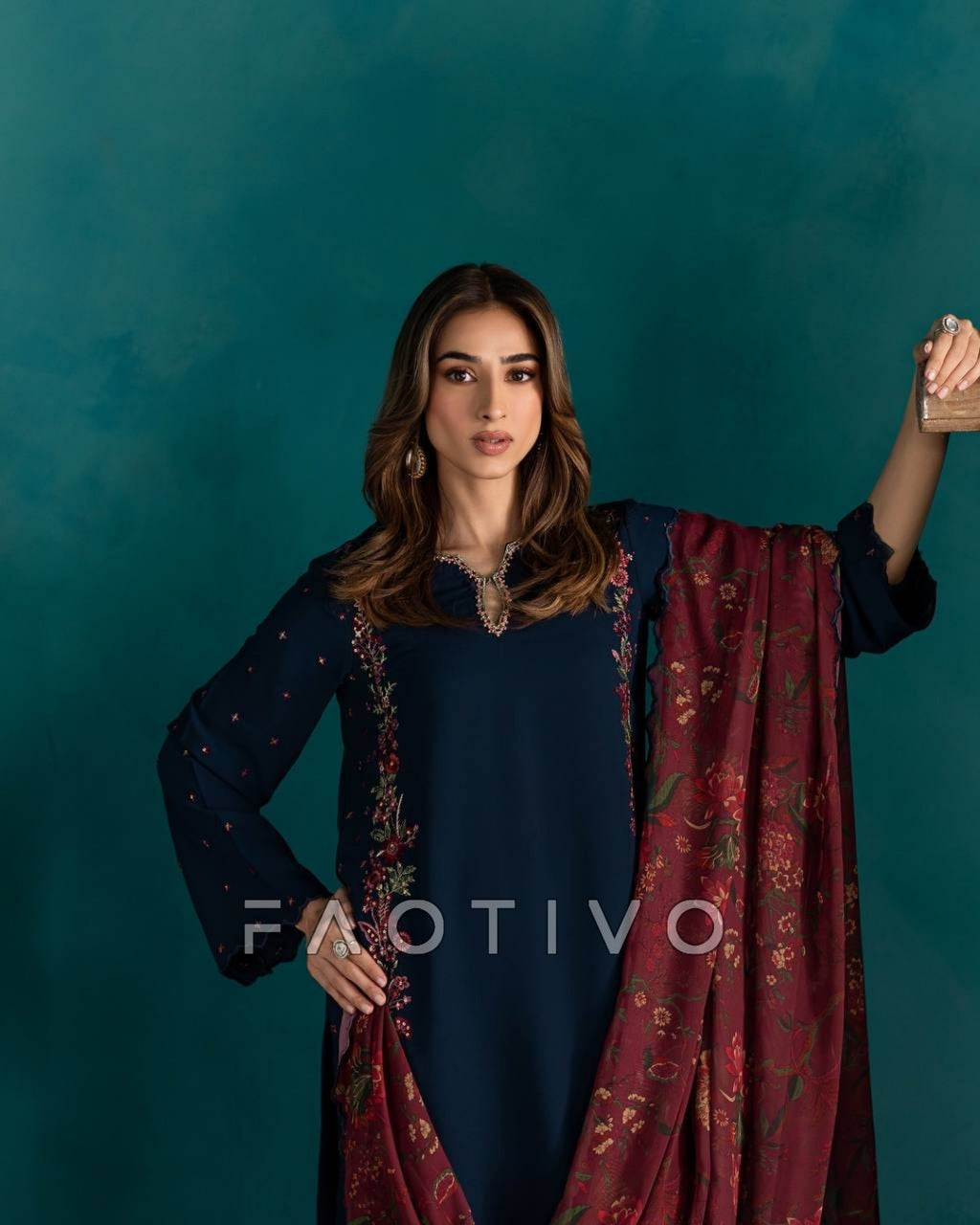 Women’s Ethnic Wear Pakistani Dress Collection | Designer Crepe Silk Suit Set with Dupatta | Available in Size S - XXL