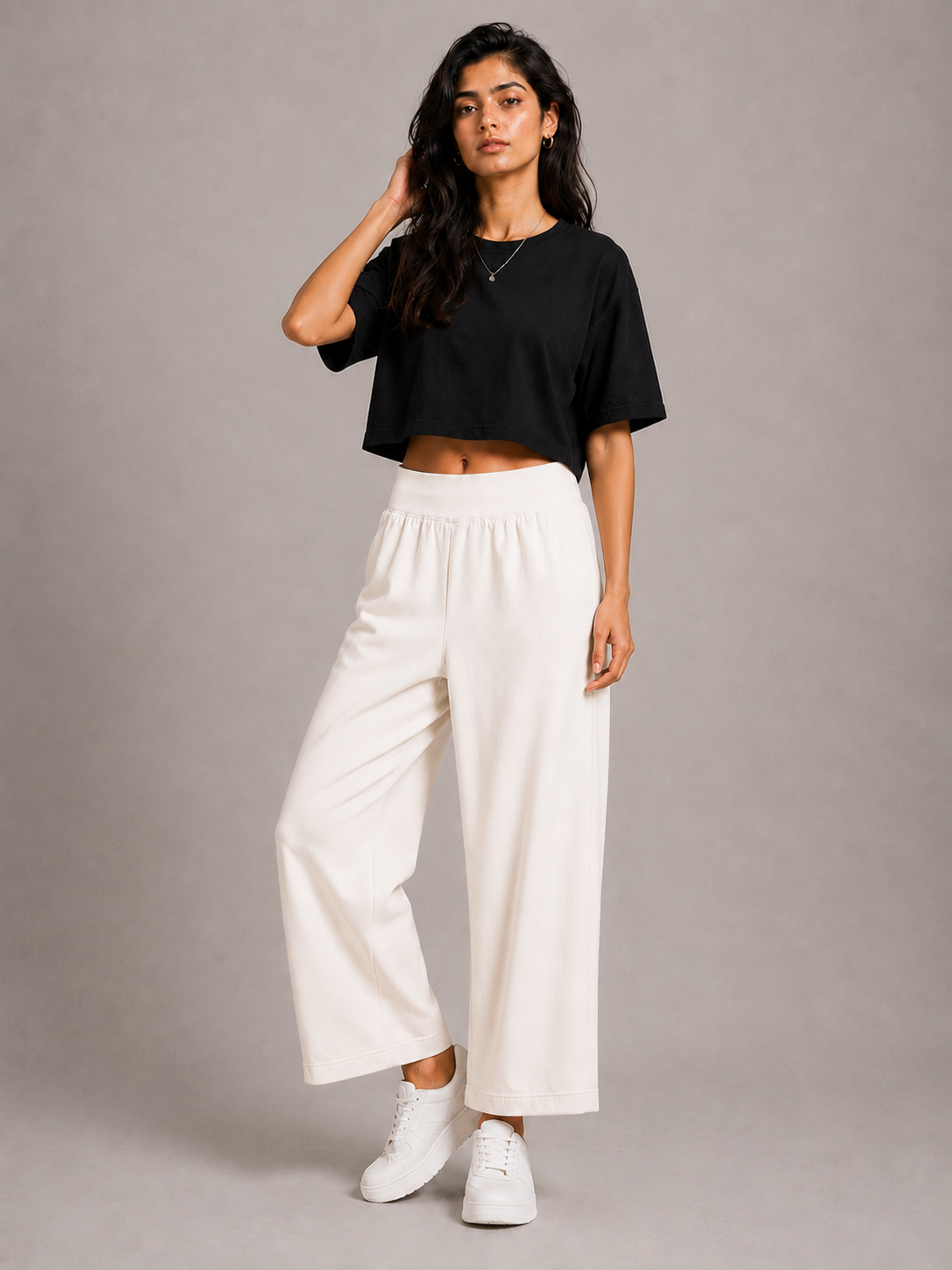 Off-White Wide Leg Pant