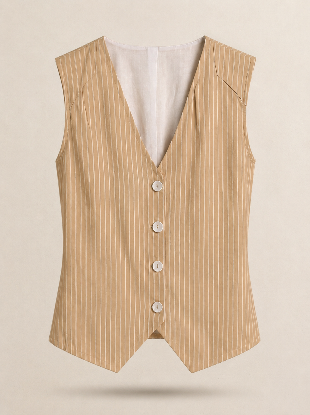 Yellow Cotton Waistcoat