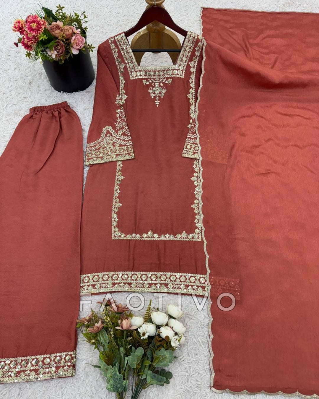 Embroidered Chiffon Suits | Wedding & Eid Collection S–XXL