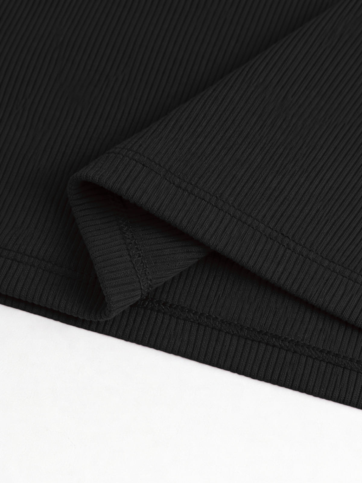 Black Ribbed Tank Top