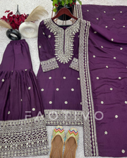 New Designer Party Wear Top–Plazzo–Dupatta Set