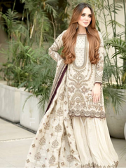 NEW!  Designer Party Wear Georgette Plazzo Suit Set