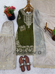 Designer GMY Silk Palazzo Suit for Eid & Wedding