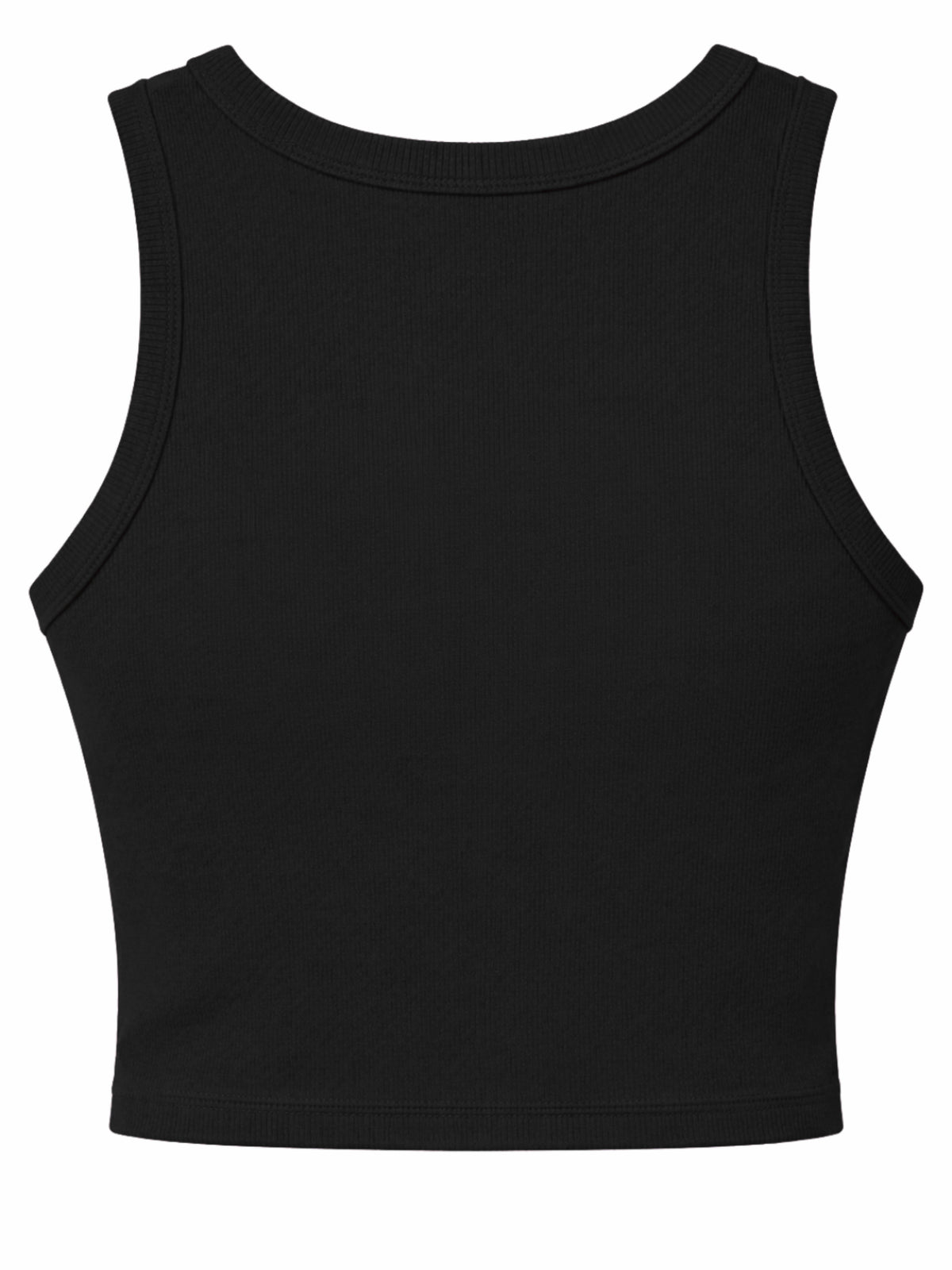 Black Ribbed Tank Top