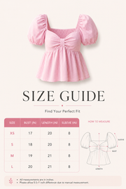 Puff Sleeve Crop Top