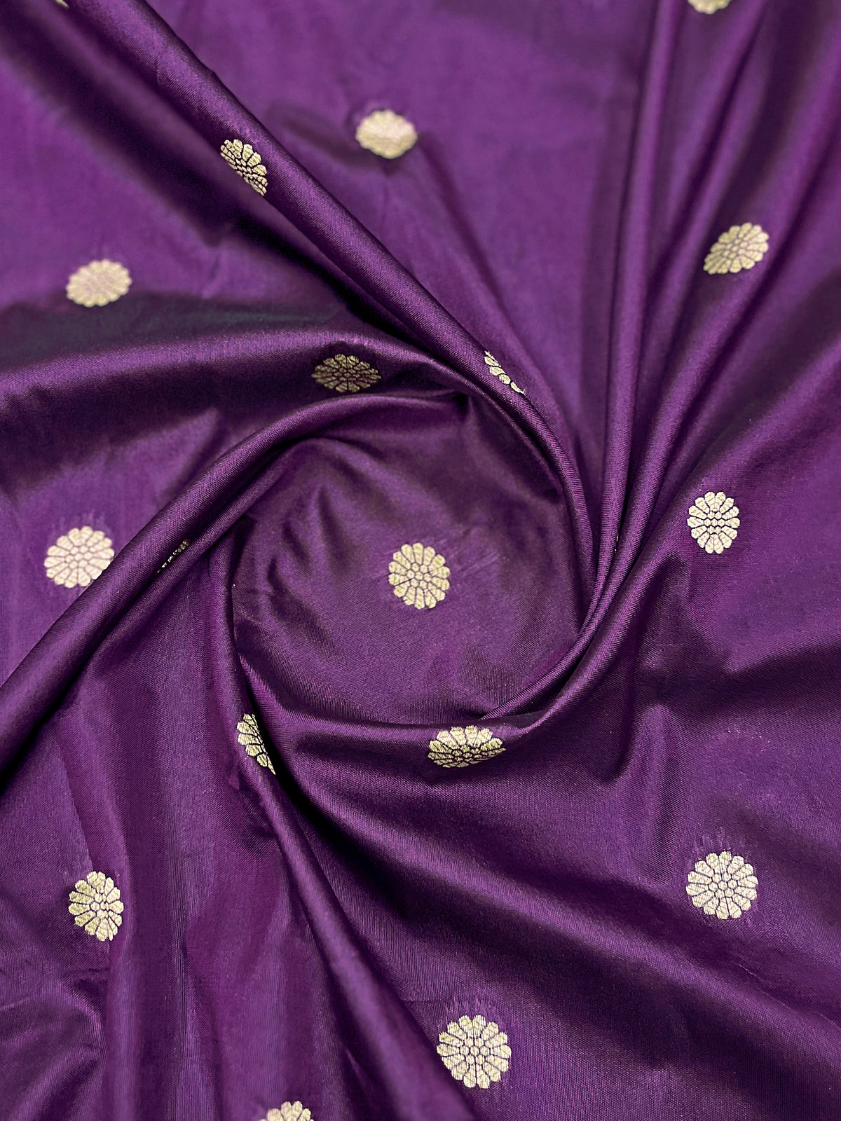 Royal Purple Silk Saree with Magenta Pink & Gold Zari Border | Traditional Indian Ethnic Wear
