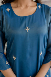 Women’s Designer Cosmos Shimmer Kurti Pant Set