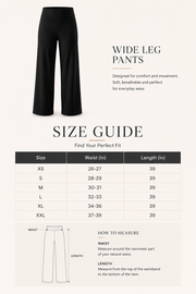 Black Wide Leg Pant