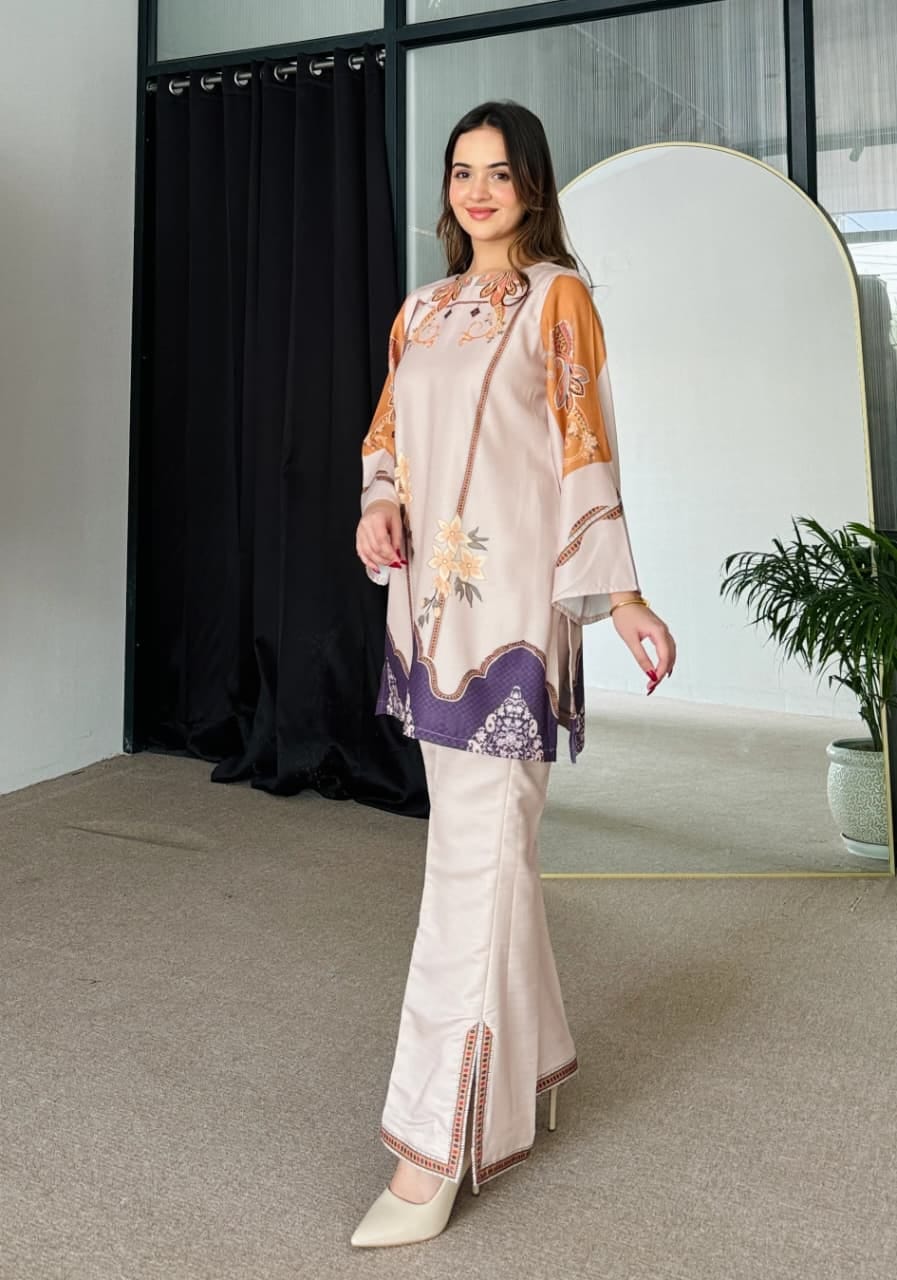 Rayon Printed Co Ord Set with Kurta and Pant