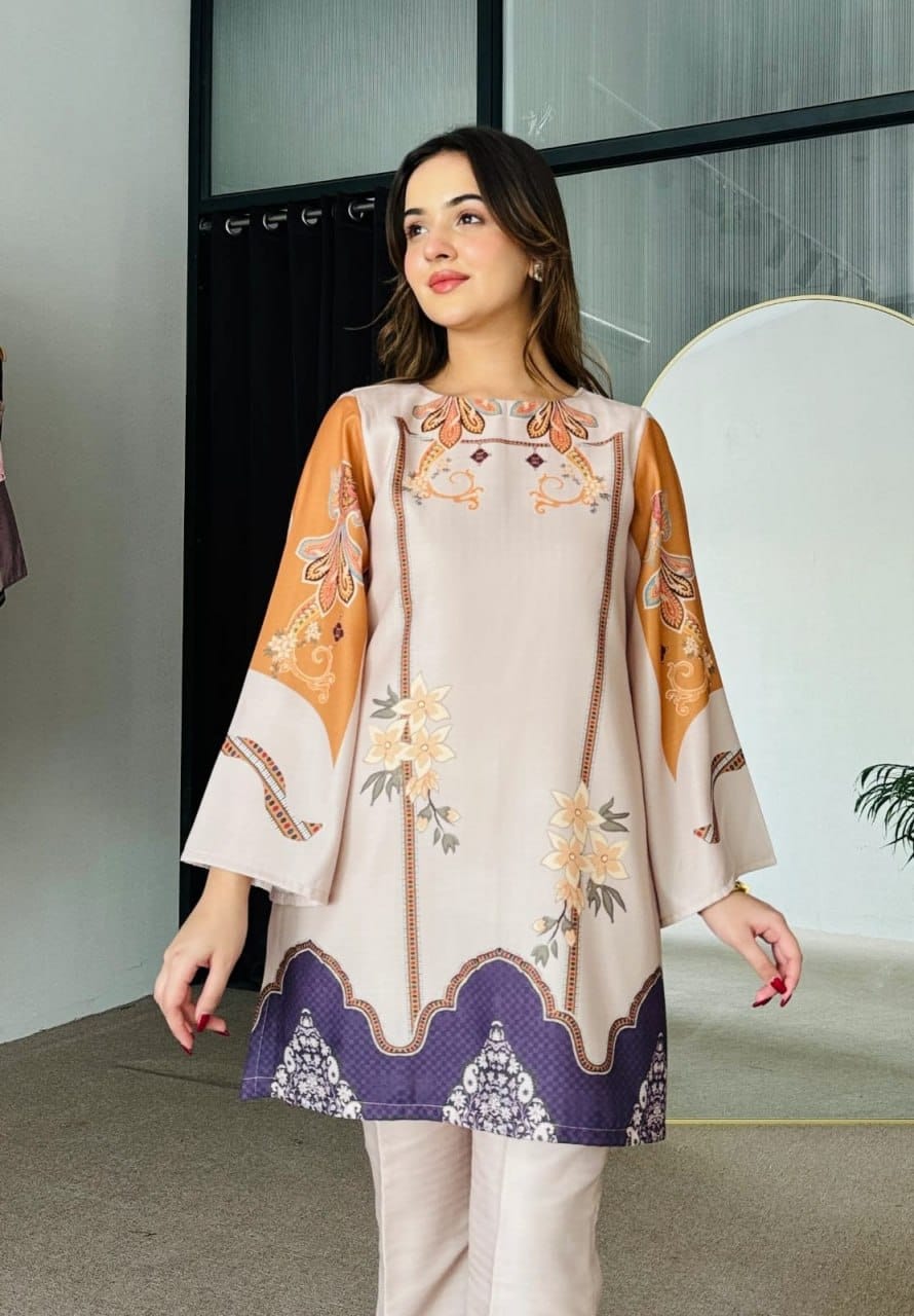 Rayon Printed Co Ord Set with Kurta and Pant