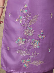 Beautiful Roman Glass Embroidered 3 Piece Kurta Pant Dupatta Set