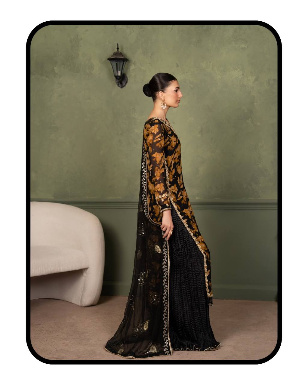 Heavy Faux Georgette Embroidered Suit Set