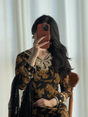 Heavy Faux Georgette Embroidered Suit Set